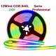 Tira LED 5 mts Flexible 24V 60W COB (840L/m) IP20 RGB, Serie Profesional